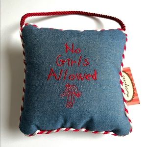 Denim Hanging pillow
